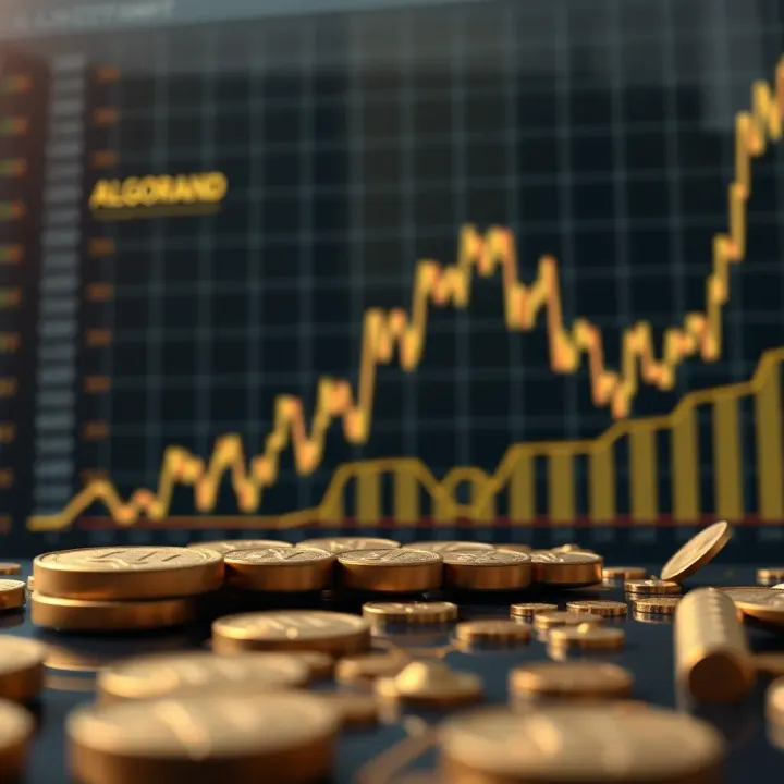 Graph showing Algorand blockchain technology and its efficient consensus mechanism