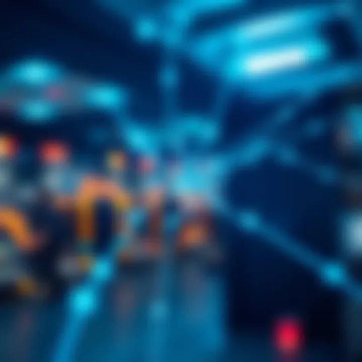 Digital network visualization representing innovative technology solutions