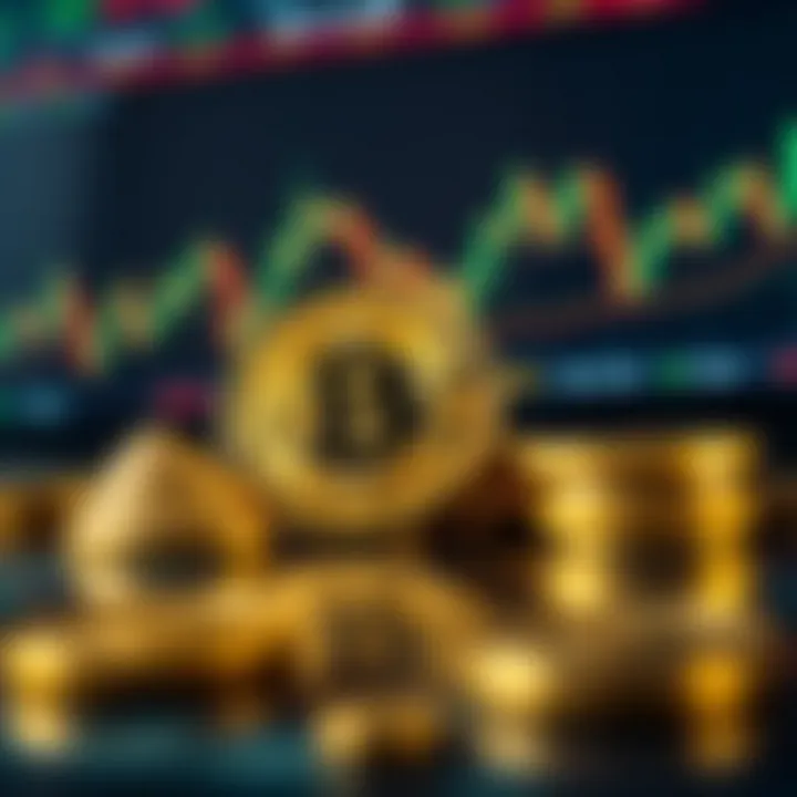 Visual representation of risk management and market sentiment analysis in cryptocurrency trading