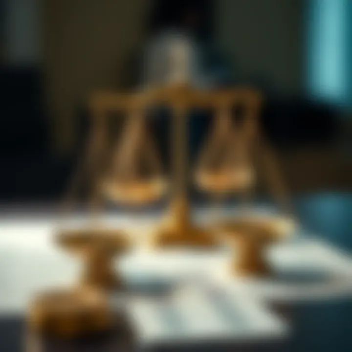 Conceptual illustration showing fairness and legal considerations in cash prize contests with balanced scales and checklists