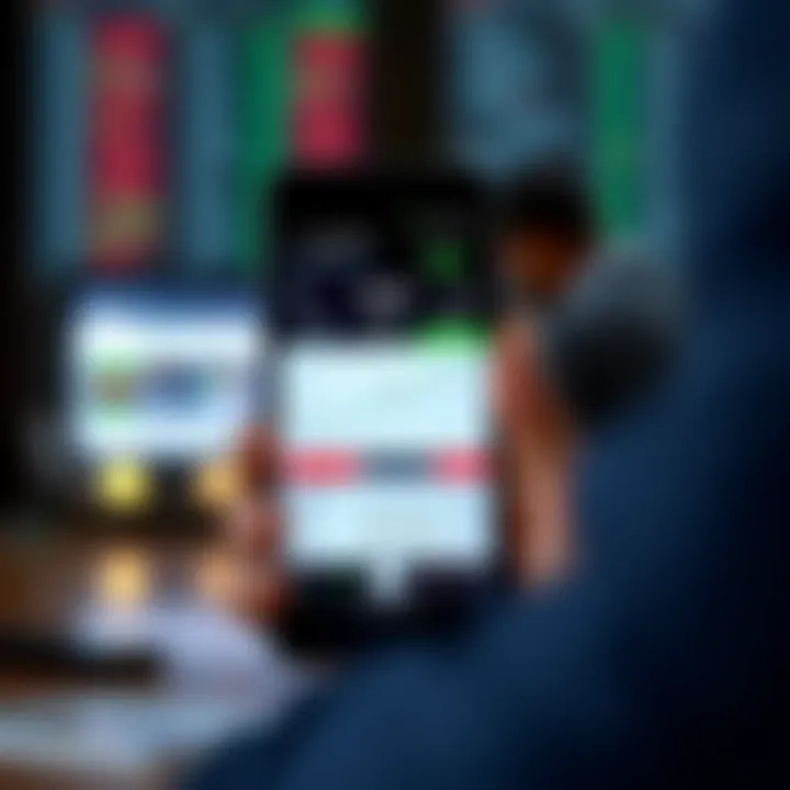 Mobile device displaying a secure and user-friendly trading app interface for Indian investors
