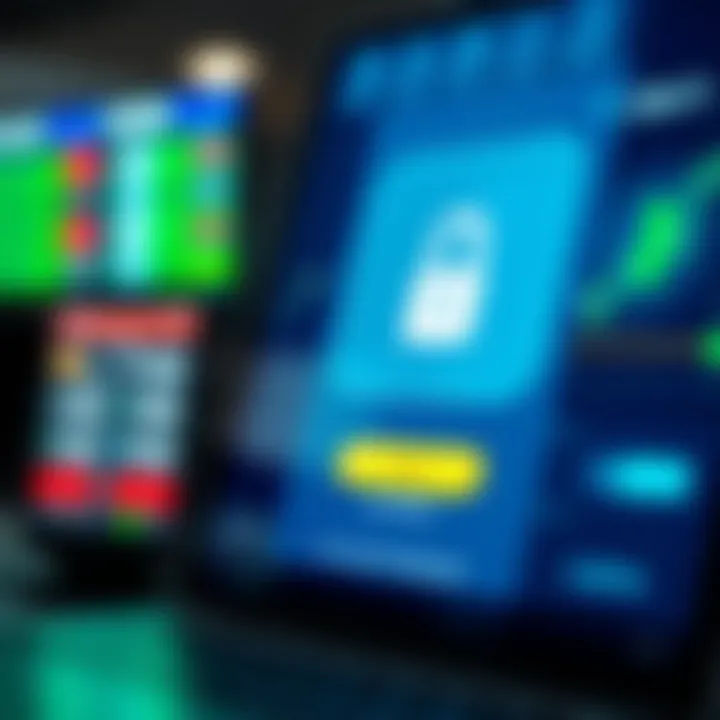 Secure login screen of a trading app emphasizing safety and user authentication