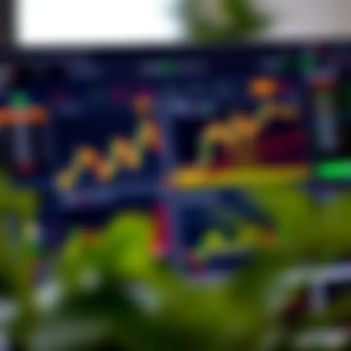 Interface of Quotex trading platform showing various financial assets and trading charts