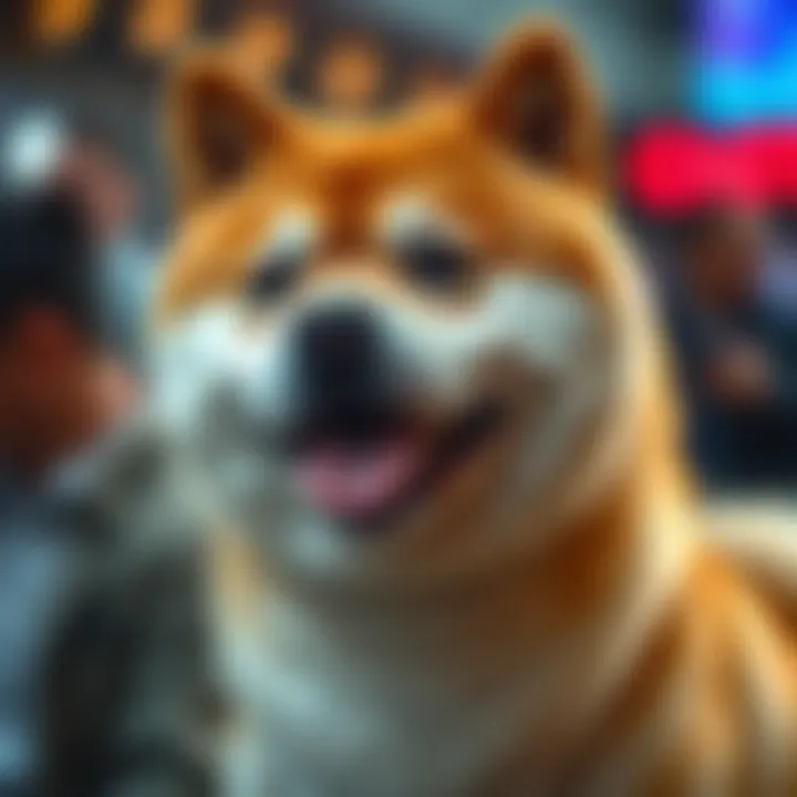 Visual representation of Dogecoin community engagement and celebrity endorsements impact