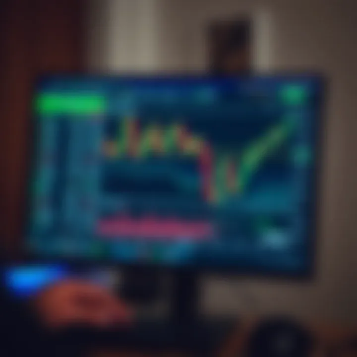 Screenshot of Exness WebTerminal interface showing trading charts and market analysis tools on a desktop screen
