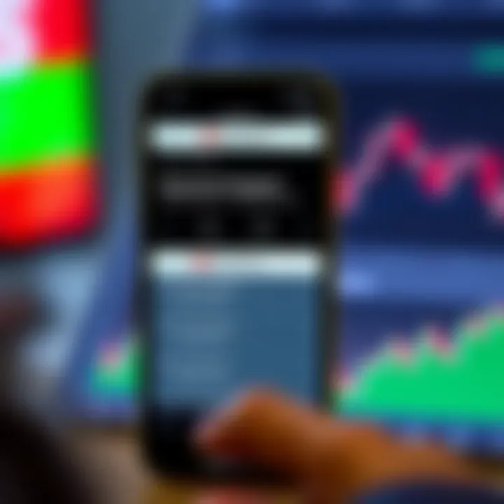 Mobile device displaying payment methods and customer support options on ExpertOption app