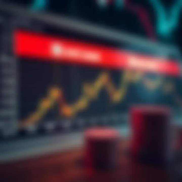 Graph showing HDFC Bank stock price trends with financial indicators
