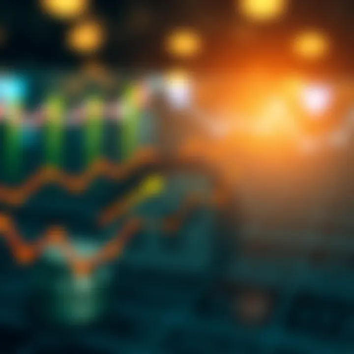 Illustration of a financial growth chart with Islamic geometric patterns representing Shariah-compliant investments