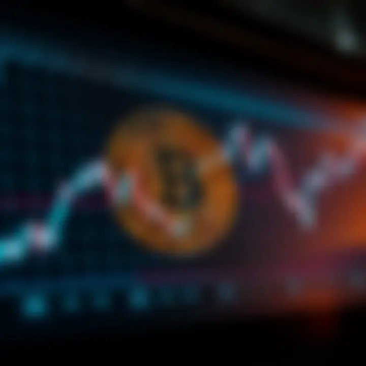 Graph showing Litecoin price trends with upward and downward movements