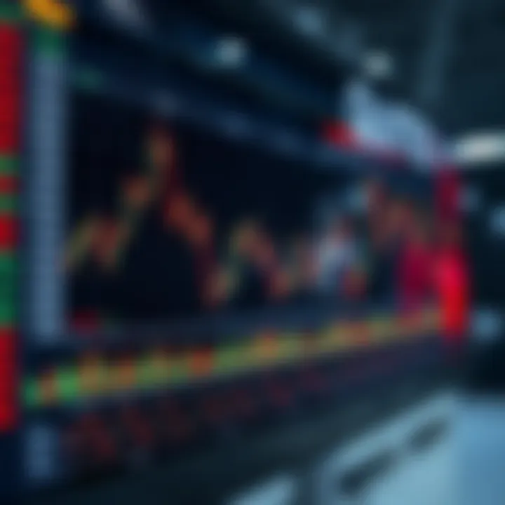 Graph displaying trader rankings and performance metrics on a digital leaderboard