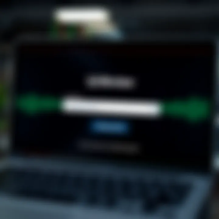 Secure login interface displaying username and password fields for QXBroker account access