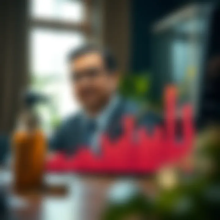 Graph illustrating financial growth and investment trends in Indian entrepreneurship