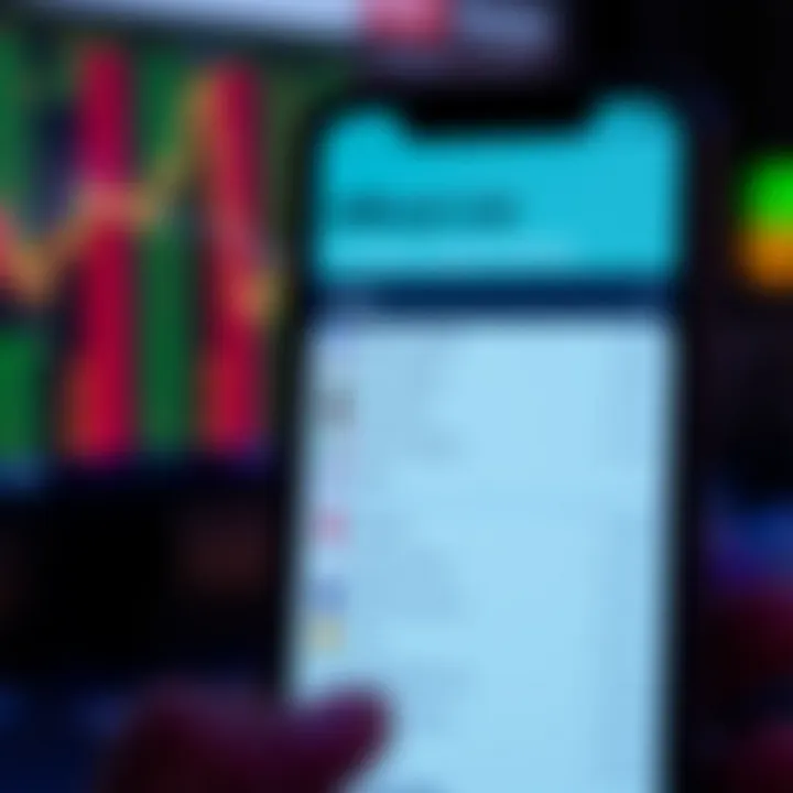 Mobile phone screen displaying list of RBI approved trading applications