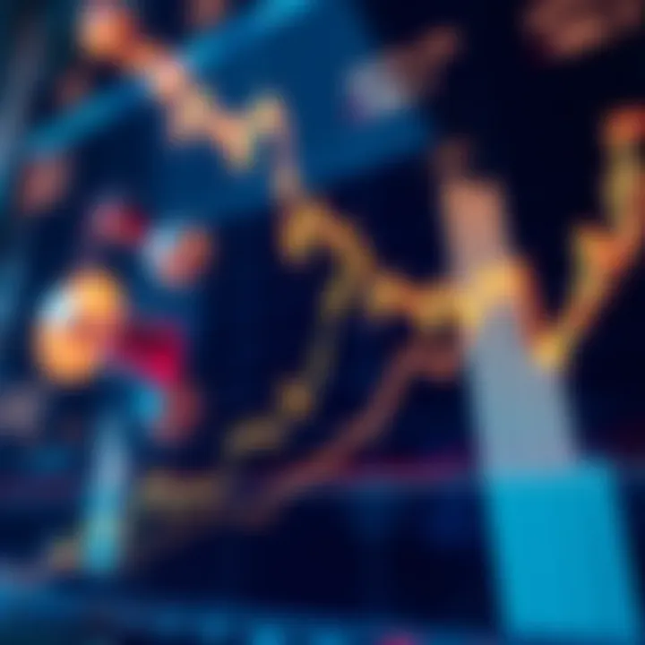 Graph showing upward trending stock market data for a diversified conglomerate