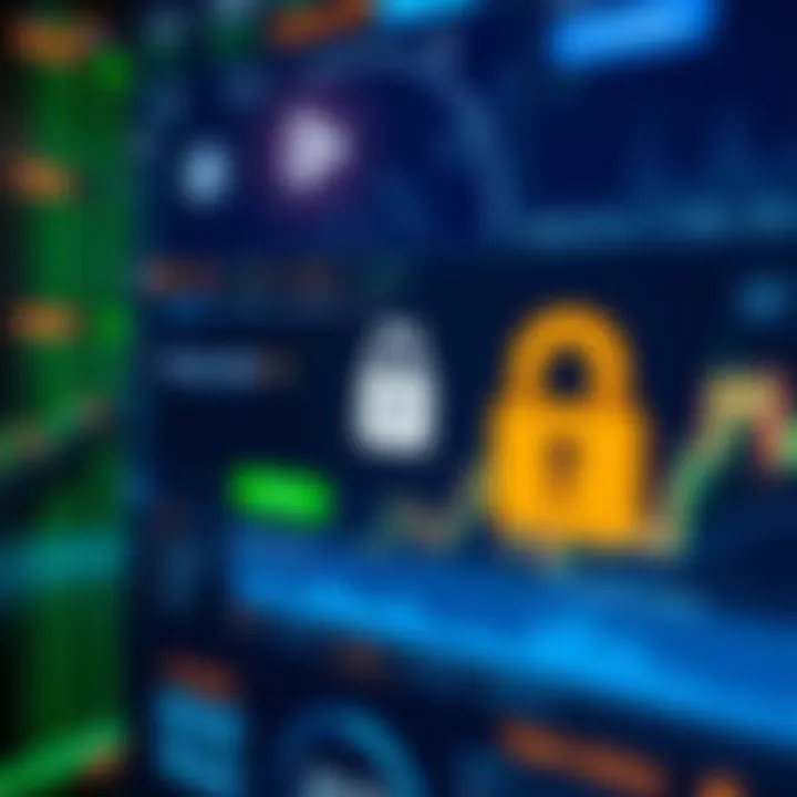 Security Features of BitTrader: Encryption and Secure Access Visual representation of security features including encryption and secure login for cryptocurrency trading