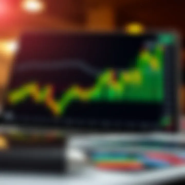 Graph depicting forex trading strategies and risk management techniques