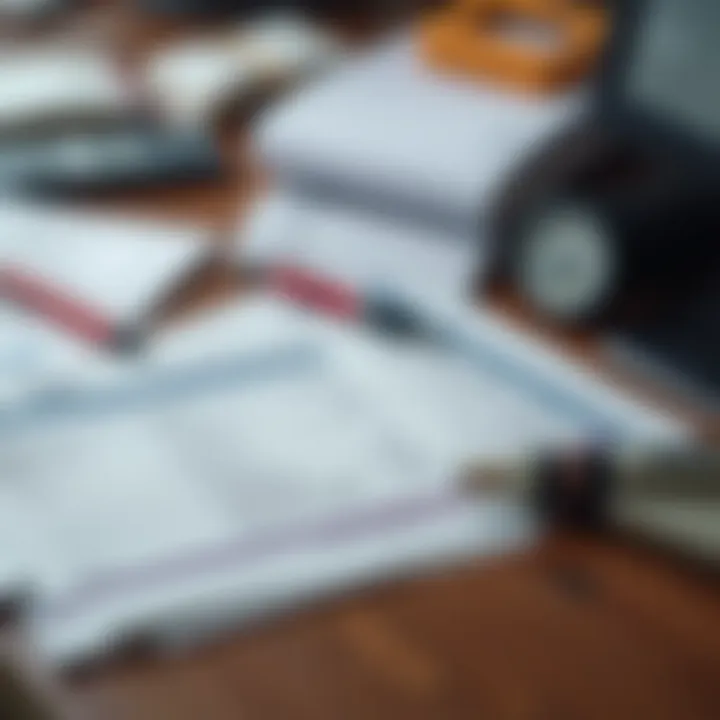 Key Export Documents Required for International Trade Collection of essential export documents such as invoices, shipping bills, and regulatory certificates laid out on a desk