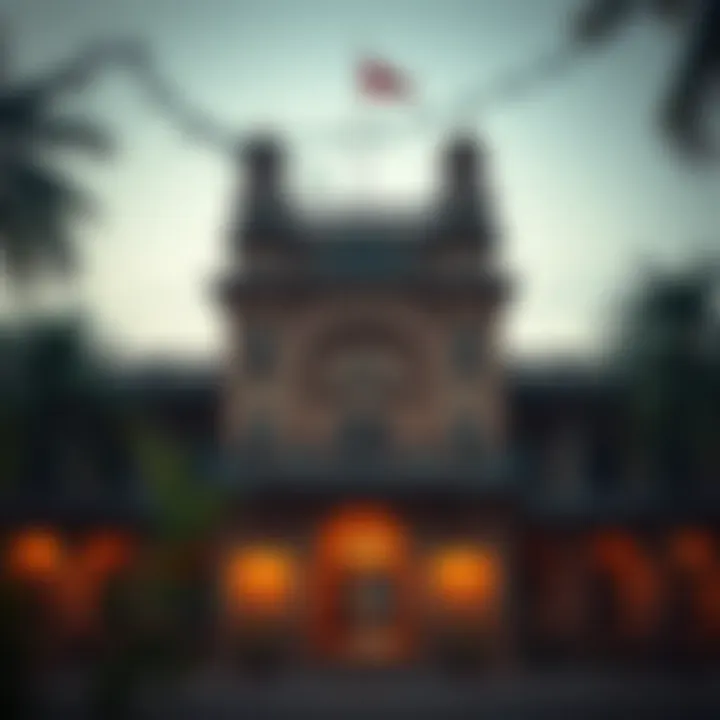 Historic Indian postal building showcasing traditional architecture