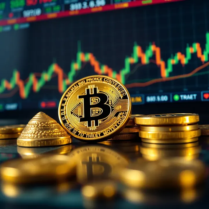 Visual representation of risk management and market sentiment analysis in cryptocurrency trading