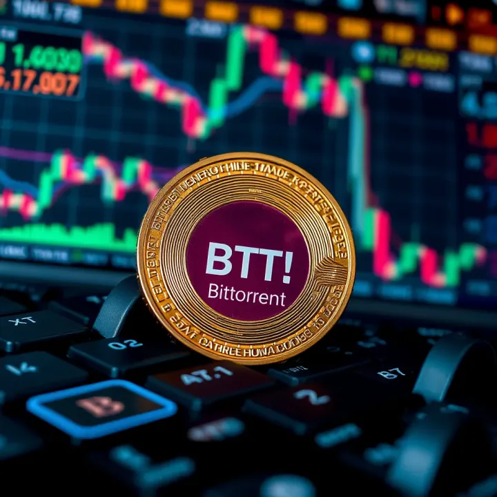 Visual representation of factors impacting BitTorrent Token value including technical and fundamental elements