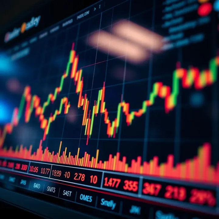 Currency Exchange Rate Trends in Forex Trading Graph showing currency exchange rates fluctuating with global market trends