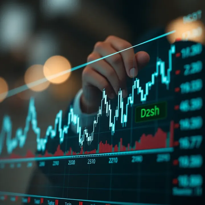 Graph displaying historical price trends of Dash cryptocurrency with market fluctuations over time
