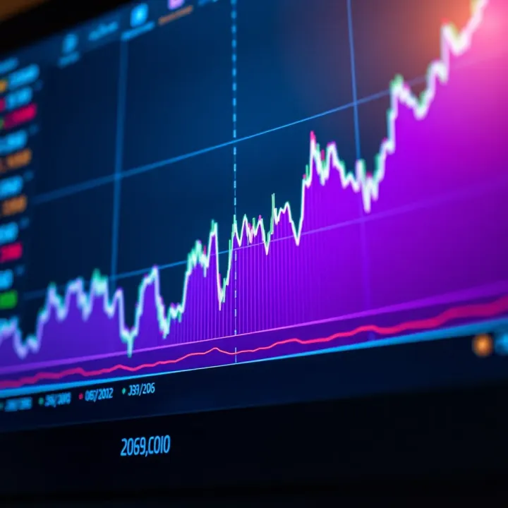 Graph showing Dogecoin price fluctuations and market trends over time