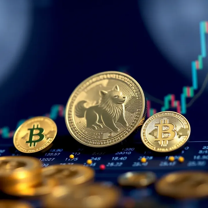 Comparison chart displaying Dogecoin alongside other major cryptocurrencies in the Indian market