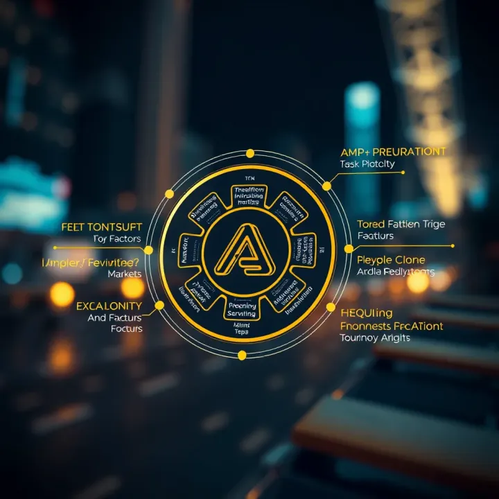 Diagram showing factors influencing the value of Amp digital collateral token