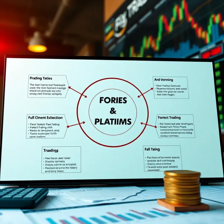 Diagram displaying tools and platforms used for forex paper trading in India with trading graphs