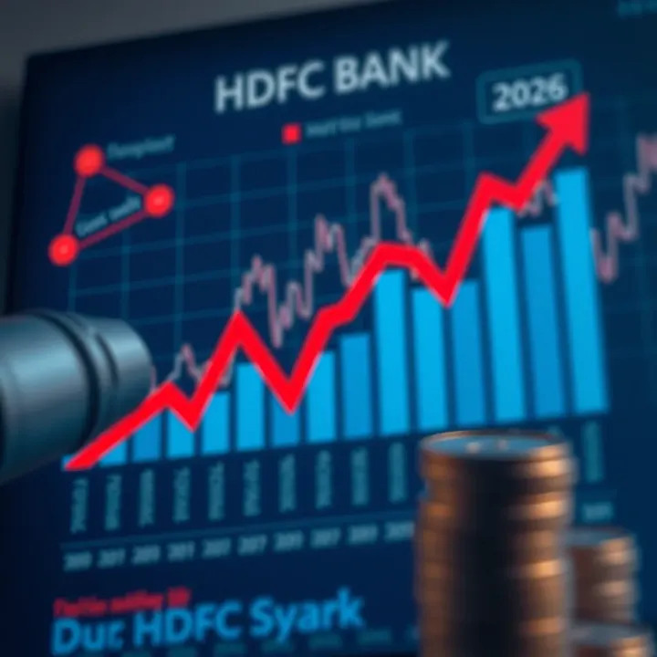 Chart illustrating market factors affecting HDFC Bank share valuation