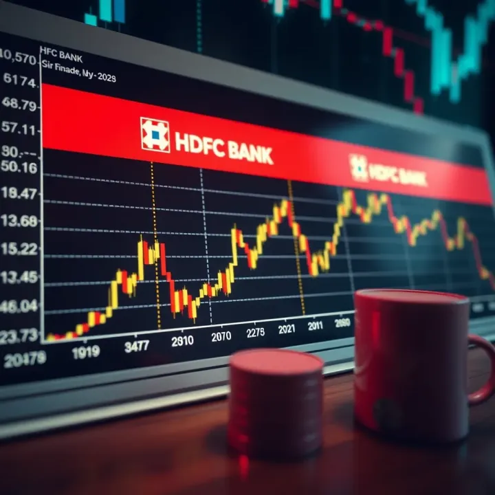 HDFC Bank Share Price Trends and Financial Indicators Graph showing HDFC Bank stock price trends with financial indicators