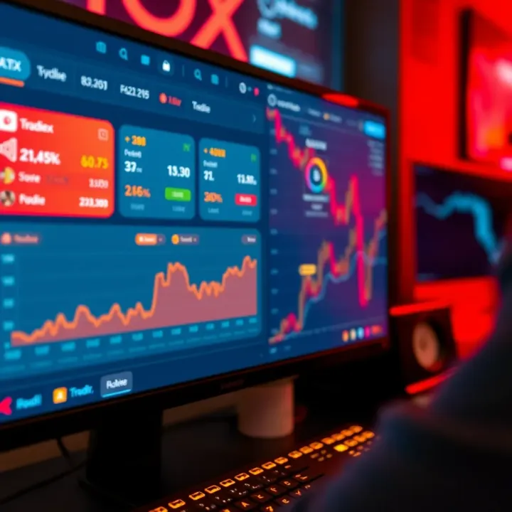 Dashboard display highlighting key account management features on Quotex platform
