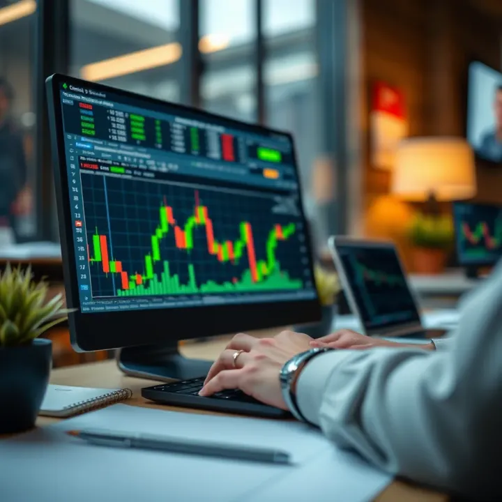 Visual representation of trading performance improvement using the Quotex demo account with confidence building elements