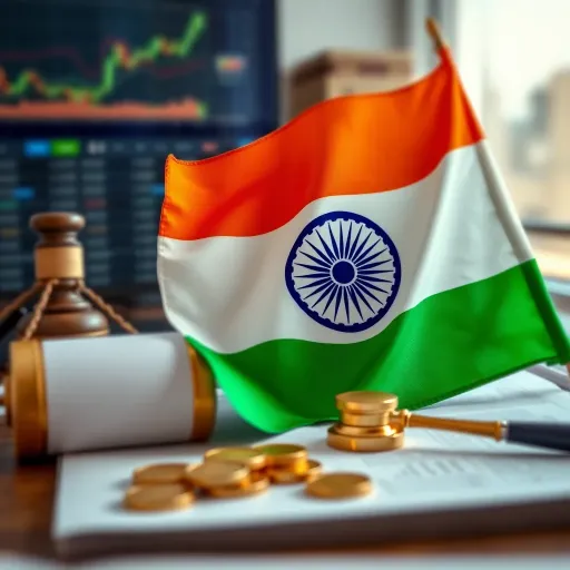 Legal documents and Indian flag symbolizing regulatory framework for trading platforms
