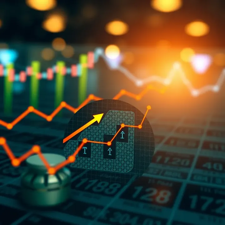 Illustration of a financial growth chart with Islamic geometric patterns representing Shariah-compliant investments