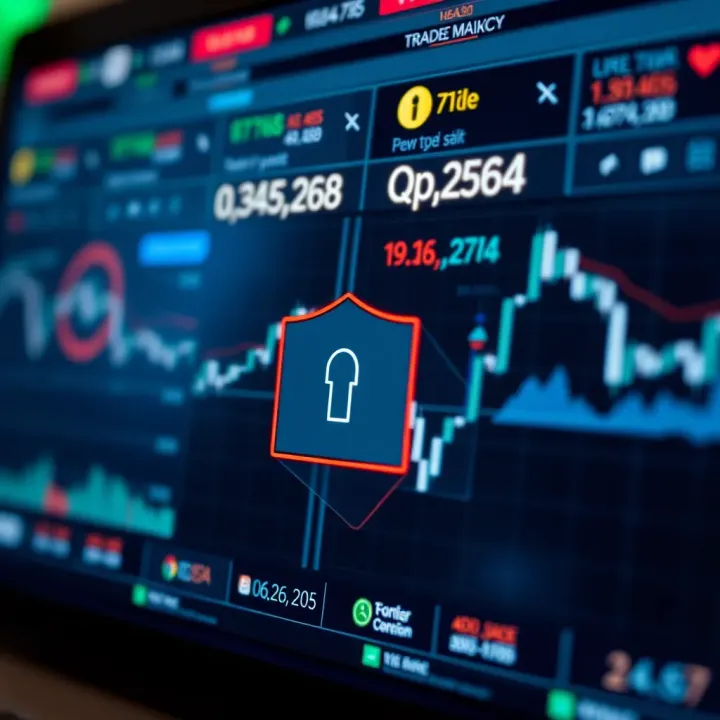 Visual representation of account security features including password protection and secure access