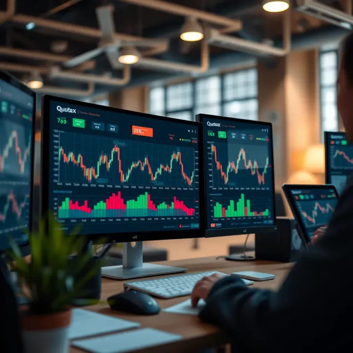 Dashboard displaying real-time trading signals and analytics on Quotex platform