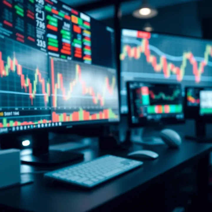 Technology Behind Quotex Trading Signal Generation Illustration of technology interface analyzing data to generate Quotex trading signals