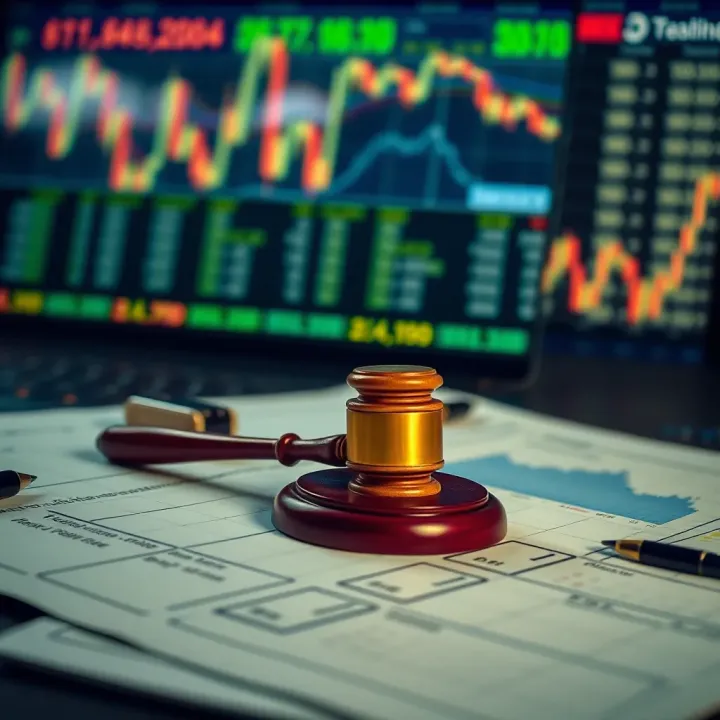 Illustration of legal documents and regulations relating to online trading in India