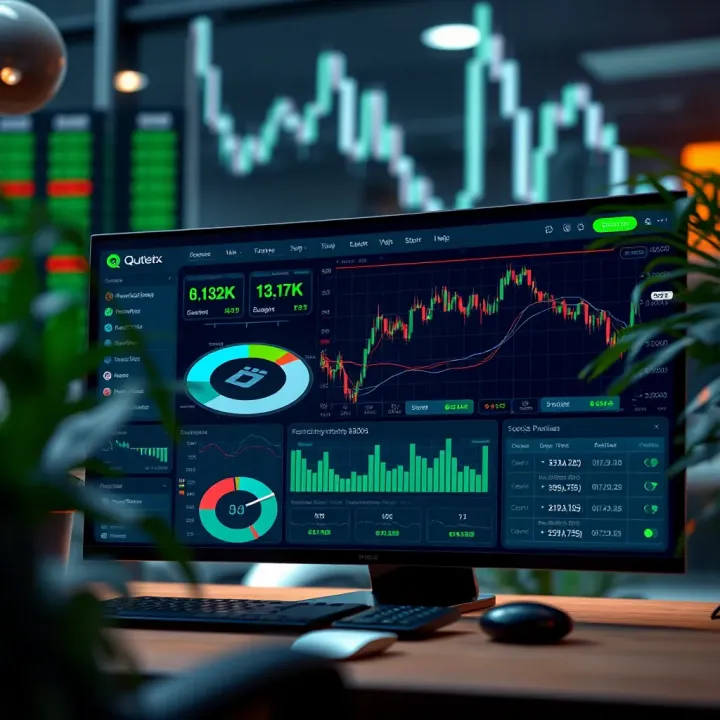 Overview of Quotex trading platform interface showcasing various financial charts and asset options