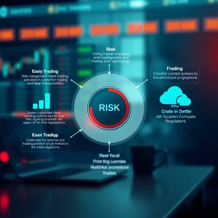 Diagram showing risk management strategies and safe trading practices for using Quotex platform within Indian regulations