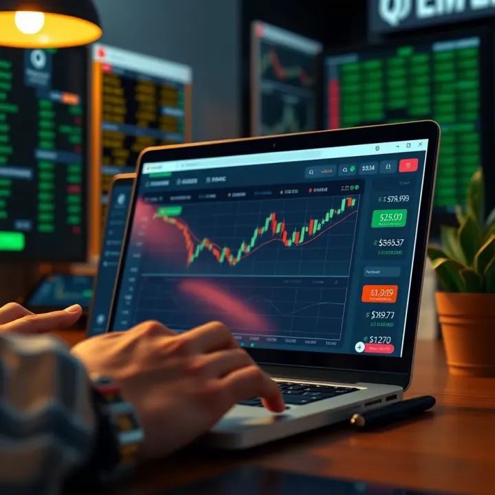 Visual guide to opening and using QXBroker.com demo account for practicing trading strategies