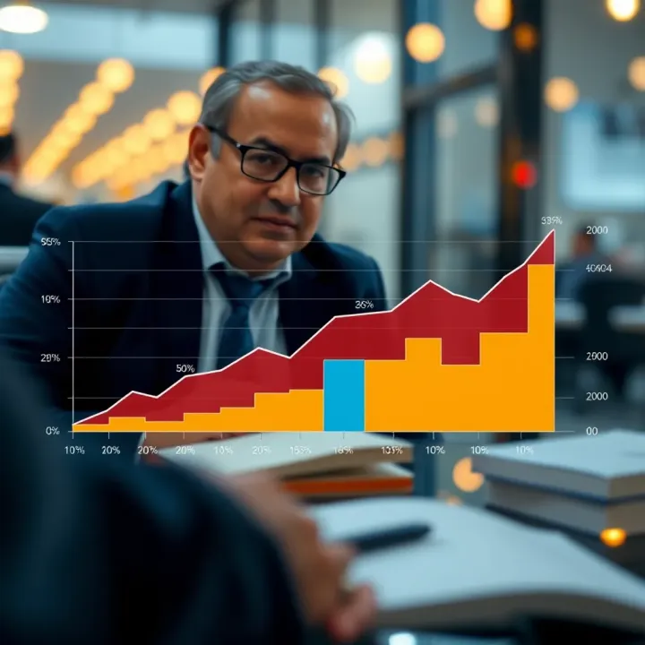 Graph illustrating the diverse sectors within Radhakishan Damani's investment portfolio