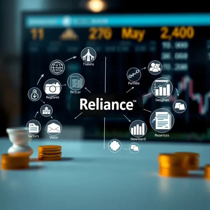 Illustration of diversification strategy with icons representing various business sectors and regulatory documents