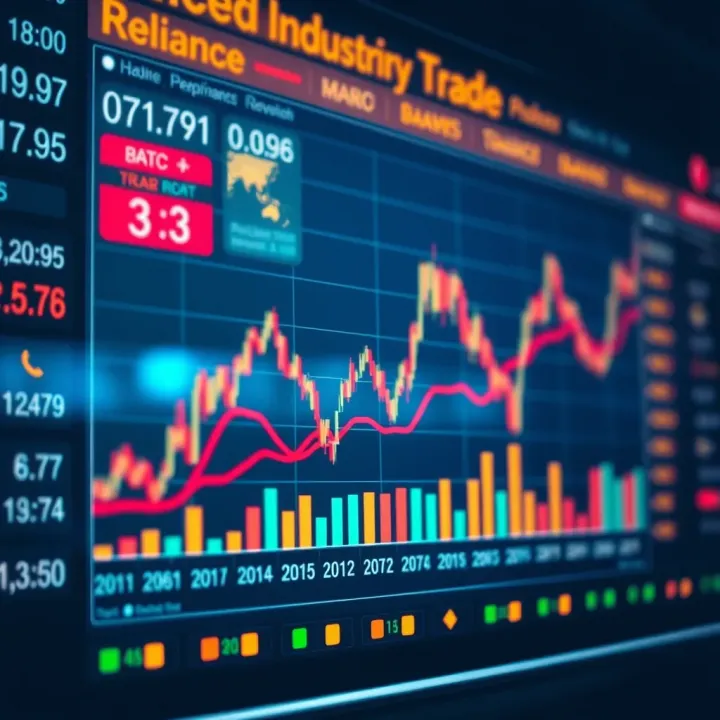 Chart highlighting the impact of technological advancements and market trends on Reliance Industries' future stock performance