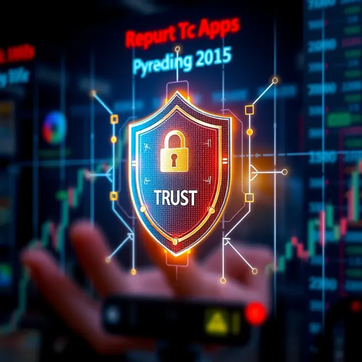 Illustration of a digital shield symbolizing security and trust in online trading platforms