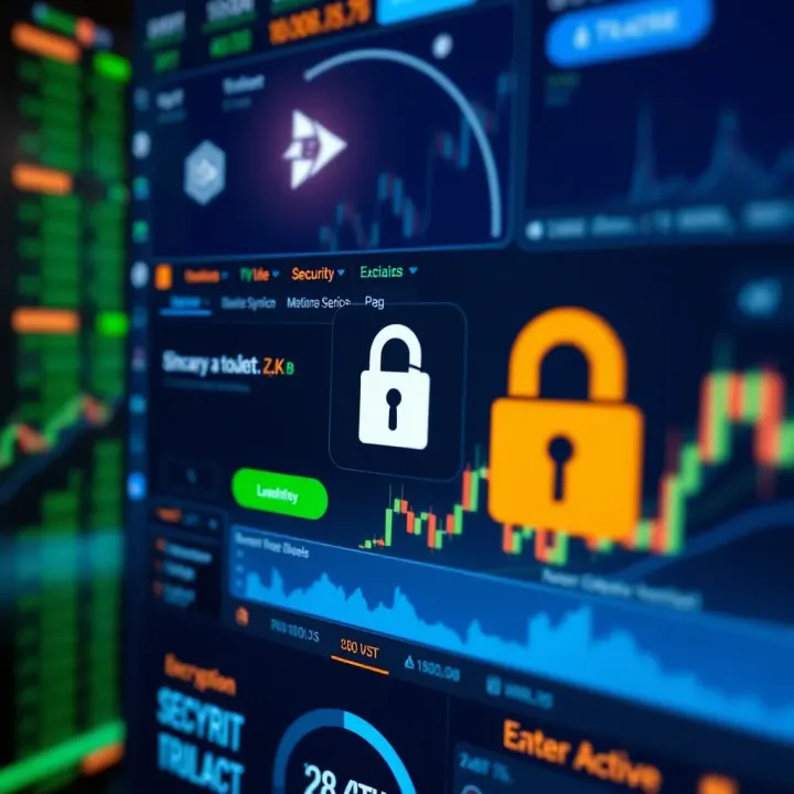 Security Features of BitTrader: Encryption and Secure Access Visual representation of security features including encryption and secure login for cryptocurrency trading