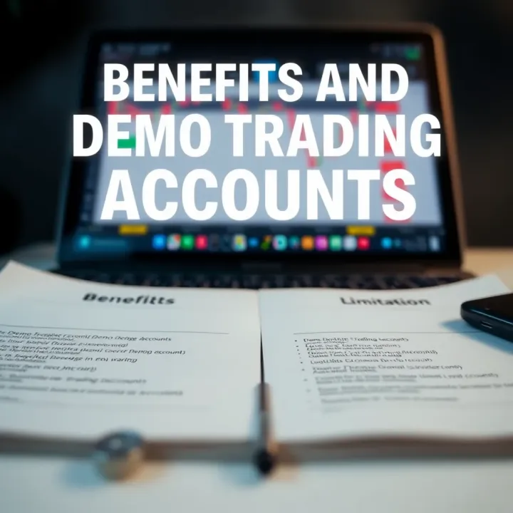 Comparison of demo and live trading account features highlighting benefits and limitations