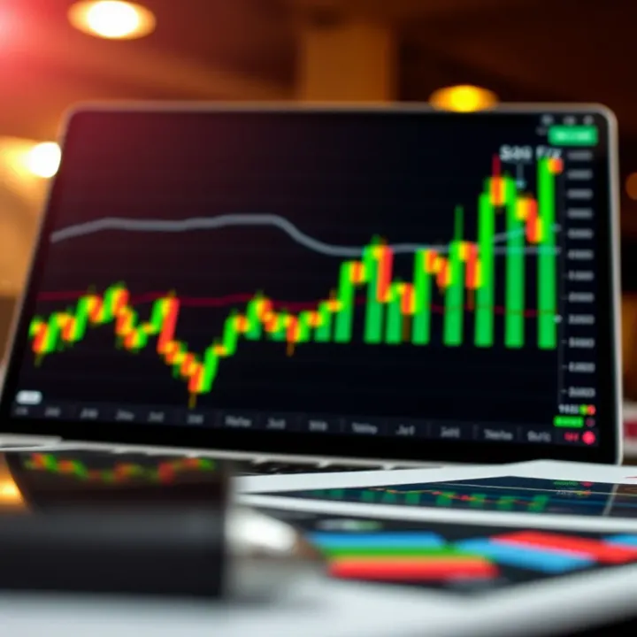 Graph depicting forex trading strategies and risk management techniques